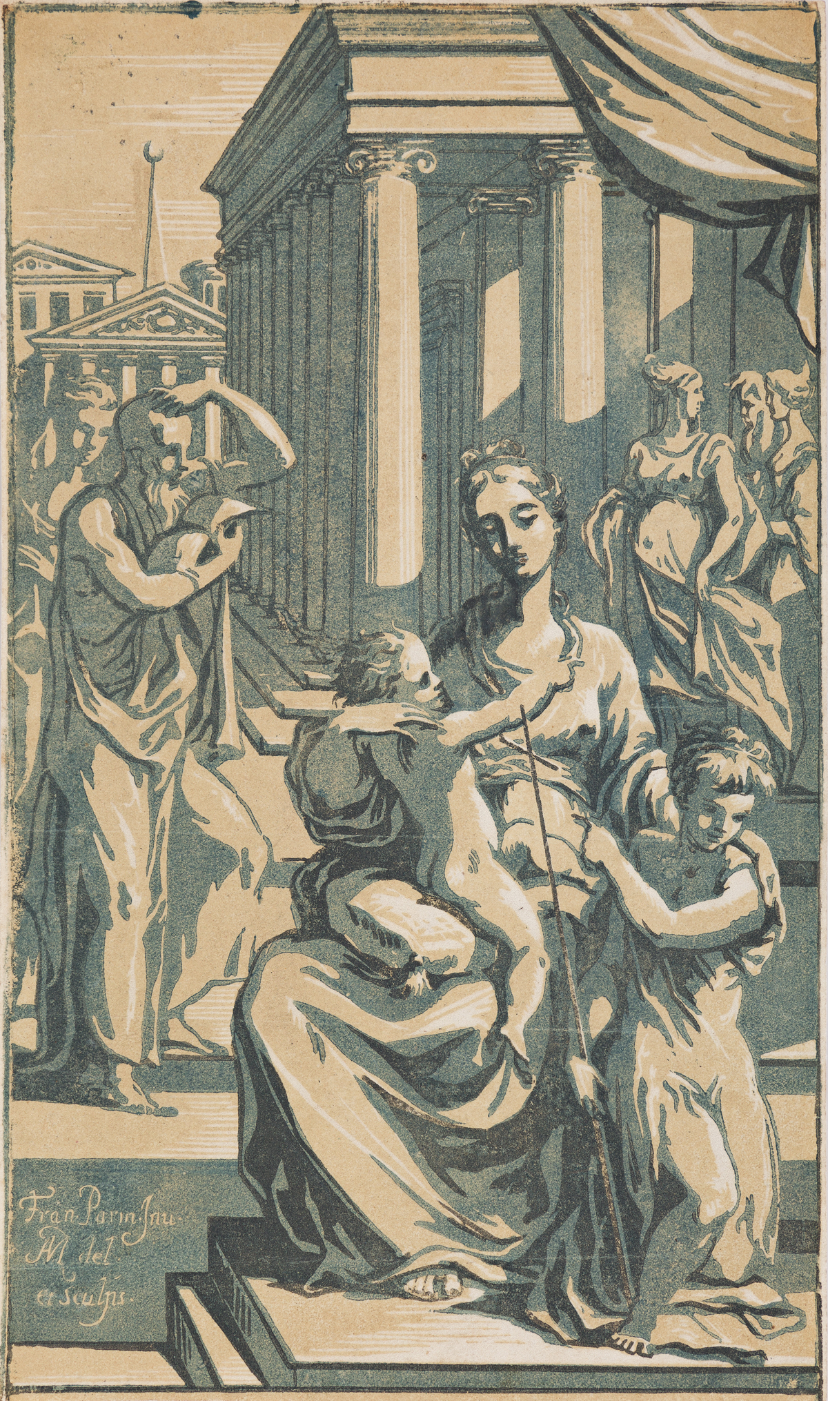 ANTONIO MARIA ZANETTI (after Parmigianino) The Virgin and Child with Saint John the Baptist
